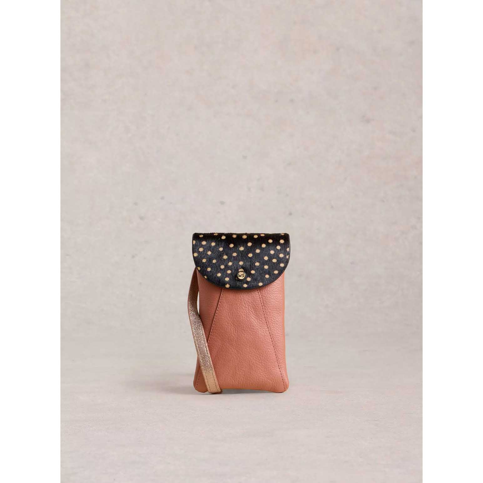 White Stuff Coco Leather Phone Bag